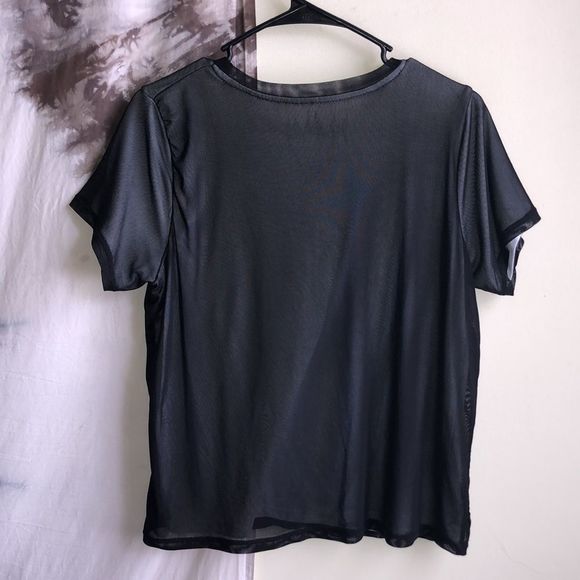 Def Leopard Mesh Layered Graphic Tee - Picture 4 of 5